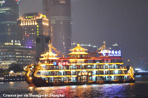 Viajes crucero por rio Huangpu de Shanghai