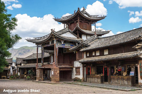 Viajes por antiguo pueblo Shaxi